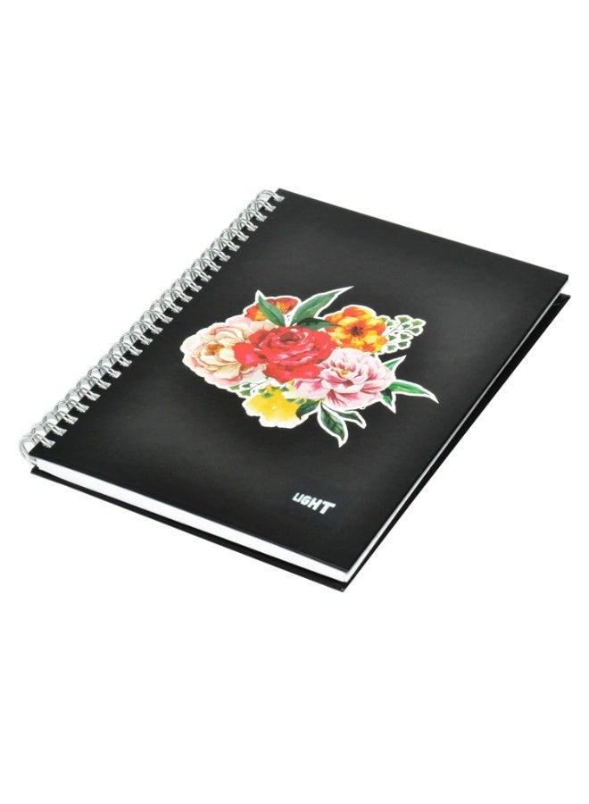 FIS 5-Piece Light Spiral Hard Cover Notebook Single Line A5, 100-Sheets - LINBSA51710 - Image 3